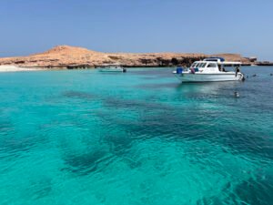 Small group preparing for a snorkeling tour near Muscat Oman